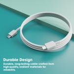 Raybeing Charger Adapter with C type Cable,  20W Original Type C  Supported, 3.0 USB Fast Charging  White