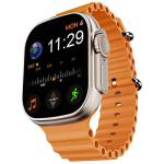 Ocean Smart Watch Strap Belt for Armour & Armour Pro, Ultra Watch 49 mm, Series 8 / 7 45 mm, Series 6 / 5 / 4 44 mm, Series 3 / 2 / 1 42 mm, T800 Ultra, Orange