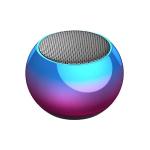 Mini Boost4 Bluetooth Speaker 4D Mini Electroplating Round Steel Speaker - Multicolor - Pack of 1