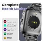 TWS Smart Watch 1.85''HD Screen, Bluetooth Calling, IP68, 500 Nits Brightness,, AlI Voice Assistant, SpO2 Monitoring and 100+ Sports Mode
