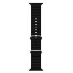 Ocean Smart Watch Strap Belt for Armour & Armour Pro, Ultra Watch 49 mm, Series 8 / 7 45 mm, Series 6 / 5 / 4 44 mm, Series 3 / 2 / 1 42 mm, T800 Ultra, Black
