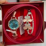 Women’s Gift Set Combo | Stylish Watch + Bracelet + Belt
